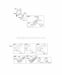 Air Cleaner Exhaust System Diagram and Parts List for 12J802-0861-01  Briggs and Stratton Engine
